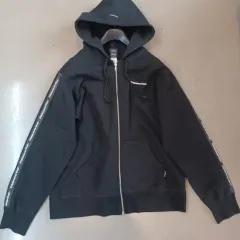 thisisneverthat ジップアップ パーカー ネバザ L 刺繍 黒 セール】INTL. Logo Zip Up Hoodie（パーカー