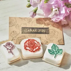 消しゴムはんこ♡薔薇のセット♡