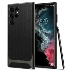 【特価商品】ACS03926 ネオ・ハイブリッド ワイヤレス充電対応 米軍MIL規格取得 衝撃吸収 傷防止 バンパー (ガンメタル) 二重構造 ] SCG14 | SC-52C [ ケース Ultra S22 Galaxy Spigenのサムネイル