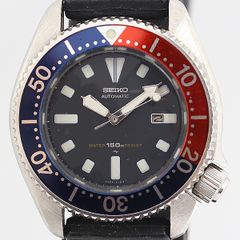 デッドストック級 稼働 セイコー 4205-014B ダイバーズ ペプシカラー ブラック文字盤 レディース腕時計 0067100 4ERT KMR ABC 15816