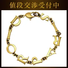 クリスチャン ディオール ブレスレット ゴールド 美品 メタル 中古