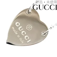 【新品/未使用】グッチ GUCCI 223512-J8400/8106 ネックレス ペンダント ハート プレート メンズ レディース ユニセックス ブランド ロゴ GG シルバー 925 アクセサリー 6257584