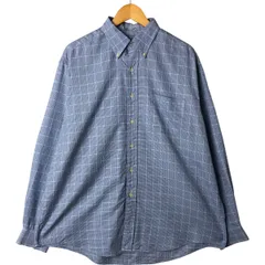 古着 ブルックスブラザーズ Brooks Brothers 長袖 ボタンダウンチェックシャツ USA製 メンズXL相当/eaa547804