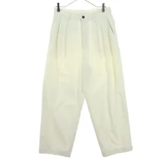 nano universe ナノユニバース ワイドパンツ M アイボリー メンズ 古着