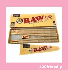 正規品 RAW Classic Pre Rolled Cones  / クラシック プレロールコーン - 20 個(KING-size)のサムネイル