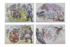 [Used] Postcards HISUI DAYS Washi-style Postcard Set of 4 "Pokémon" Pokémon Center Limited Edition