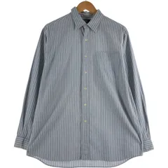 古着 ラルフローレン Ralph Lauren LOWELL SPORT 長袖 コットンストライプシャツ メンズL相当/eaa555123