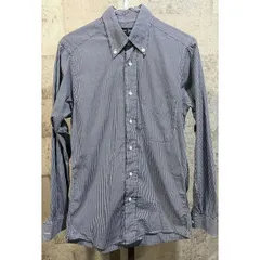 美品 USA製 ギットマンブラザーズ 長袖 ボタンダウン シャツ M メンズ 白紺 ギンガムチェック GITMAN BROS.