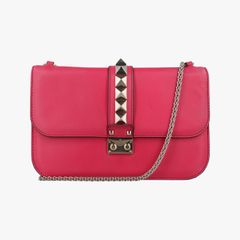 ヴァレンティノ Valentino ショルダーバッグ レディース ロックスタッズグラムロック ローズ レッド レザー BL-K398VIT2