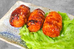 国産肉巻きおにぎり　70g　冷凍　180個セット　真空パック　1袋3個入り