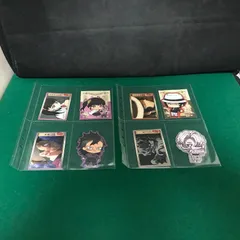 4996　鬼滅の刃　カード、ステッカー、ストラップ59個まとめ売り　専用ケース付き【ジャンク】