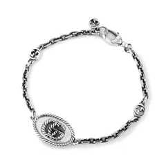 新品 グッチ GUCCI ブレスレット GGマーモント シルバー