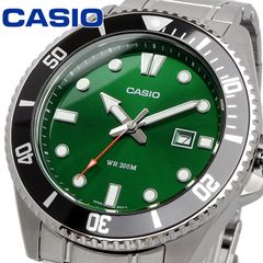 CASIO 腕時計 時計 ウォッチ カシオ スタンダード アナログ スポーツ 20気圧防水 MDV-107D-3A2V メンズ グリーン メタルバンド 海外モデル [並行輸入品]