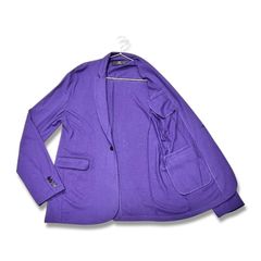Qnine(9) ナイン ウール カジュアル 1B シングル ジャケット size XL メンズ パープル