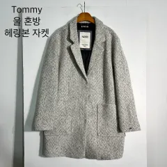Tommy Tommy Hilfiger(トミーヒルフィガー) ウール ブレンド ヘリンボーン コート