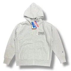 参考上代24200円 未使用品 STANDARD CALIFORNIA × Champion 24AW ZIP HOOD SWEAT ジップスウェットフーディー パーカー スタンダード カリフォルニア チャンピオン コラボ C8-A117 グレー XL
