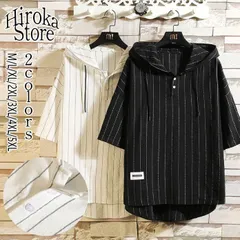 半袖パーカー メンズ パーカー フード付き ストライプ 前開き 薄手 プルオーバー カジュアル 大きいサイズ 夏服 涼しい 半袖 春