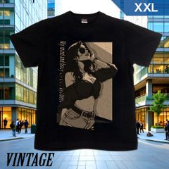 GENJU XXLサイズ イラスティック　都会的　グラフィック メンズ 美人 Tシャツ 半袖 Don't tie me down. 