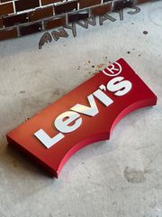 リーバイス 非売品！ビンテージ サイン 木製 Levis Store Sign