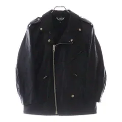 COMME des GARÇONS 黒 レザージャケット M Black Comme Des Garçons アニマルフリーレザー ジャケット
