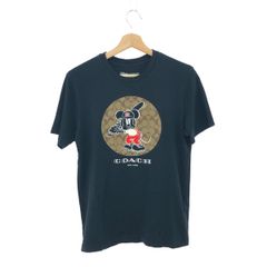 Disney x COACH ミッキー Tシャツ ブラック - メルカリ