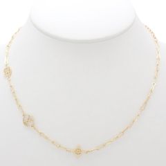 LOUIS VUITTON(ルイ・ヴィトン) モノグラム・フラワー ネックレス・フォーエバー ヤング ネックレス ジュエリー アクセサリー LVサークル メタル(ＧＰ) ゴールド金 M69622 レディース 40802072276【中古】【アラモード】