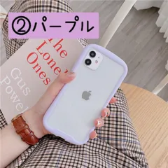 iPhoneケース 透明 クリア パープル iPhone13 かわいい おしゃれ
