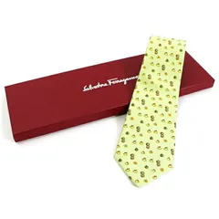 サルバトーレフェラガモ シルク ネクタイ 未使用 中古 Aランク