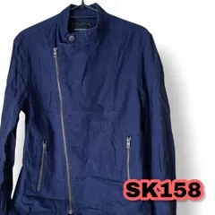 Custom Culture(カスタムカルチャー) ライダースジャケット ネイビー色 2サイズ メンズジャケット　管理SK158