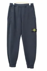 ストーンアイランド STONE ISLAND ロゴ ワッペン ブラッシュド スウェット パンツ 811560920 S 紺 ネイビー ブランド古着ベクトル 中古☆AA★250507のサムネイル
