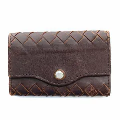 ボッテガヴェネタ BOTTEGA VENETA 4連キーケース レザー 編み込み 茶 ブラウン /BB ■OH ■MAのサムネイル
