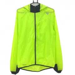 【超美品】アディダス ジップパーカー ライトグリーン×黒 薄手 CLIMAPROOF  メンズ O(XL) ゴルフウェア adidas