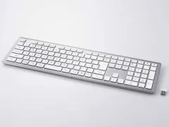 【新品・5営業日で発送】ELECOM エレコム キーボード／無線／Bluetooth／充電式／フル／ホワイト(TK-PN10FMPWH)