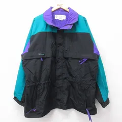 XL/古着 コロンビア 長袖 ナイロン ジャケット メンズ 90s Gizzmo 大きいサイズ 黒他 ブラック 25feb15 中古 アウター