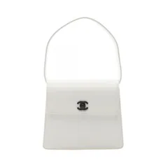 シャネル CHANEL ハンドバッグ ココマーク ホワイト レザー ココマーク ハンドバッグ レディース Used B