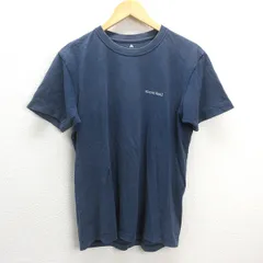 G■モンベル/MONT-BELL プリントTシャツ/コットン【M】紺/men's/2【中古】■