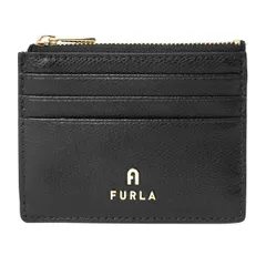 新品 フルラ FURLA カードケース カメリア S ZIPPED CARD CASE ネロ