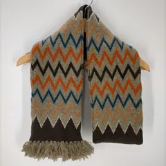 ステューシー Stussy 00S LAMBWOOL ネイティブ マフラー メンズ 表記無 のサムネイル