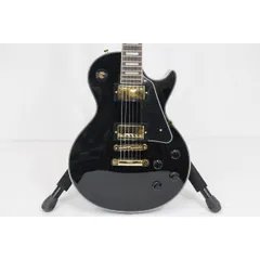 送料お得6/26(月) 15時までの出品 Burny LesPaul CUSTOM 黒 ギター