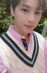 【中古】コレクションカード(男性) SEVENTEEN/JUN(ジュン)/衣装白・ピンク・顔右向き・裏面ベージュ/CD「3RD Album ： An Ode(The Poet ver.)封入特典フォトカード