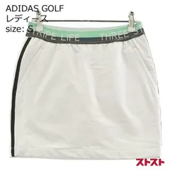 ADIDAS GOLF アディダスゴルフ 2021年モデル 裏起毛 インナー付きストレッチスカート ホワイト系 S [240001820467]#