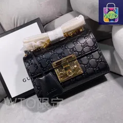 【今日特価】GUCCI Padlock ブラック 20x14 チェーンバッグ 送料無料 限定価格-WTO輸入1