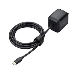 USB Type-C 充電器 PD 65W PPS対応 ケーブル 一体型 2m 折りたたみプラグ 小型 軽量  ブラック 【５営業日以内発送】 【佐川急便にて発送】のサムネイル