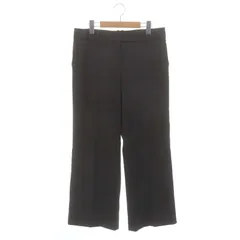 ビーシービージーマックスアズリア BCBGMAXAZRIA ストライプパンツ スラックス ストレート センタープレス ジッパーフライ ウール混 8 ダークグレー ブラウンベージュ /DO ■OSのサムネイル