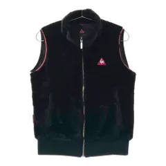 サイズ：M LE COQ GOLF ルコックゴルフ  ボア ジップベスト  ブラック系 [240101500593] ゴルフウェア レディース ストスト