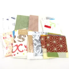 ガーゼタオル ふきん 手ぬぐい ハンカチ等 11点セット 未使用 和柄 和小物 まとめて 大量 まとめ売り メンズ