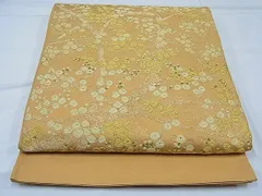 平和屋着物■太鼓柄袋帯　唐織　枝花文　金糸　逸品　CAAA4569nb