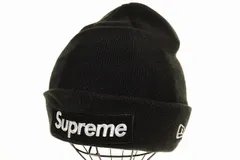 シュプリーム SUPREME 23AW NEW ERA BOX LOGO BEANIE BLACK ニューエラ ボックス ロゴ ビーニー ニット帽 帽子 ブラック 【ブランド古着ベクトル】【中古】☆AA★▲■251022