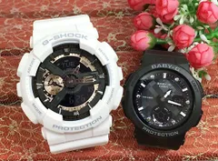 恋人たちのGショックペア G-SHOCK BABY-G ペアウォッチ ペア腕時計 カシオ 2本セット  アナデジ GA-110RG-7AJF BGA-250-1AJF お揃い プレゼント   ラッピング無料 新品 メッセージカード手書きします