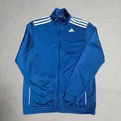 100 アディダス 3本線 トラックジャージ ジップアップ ジャケットL
